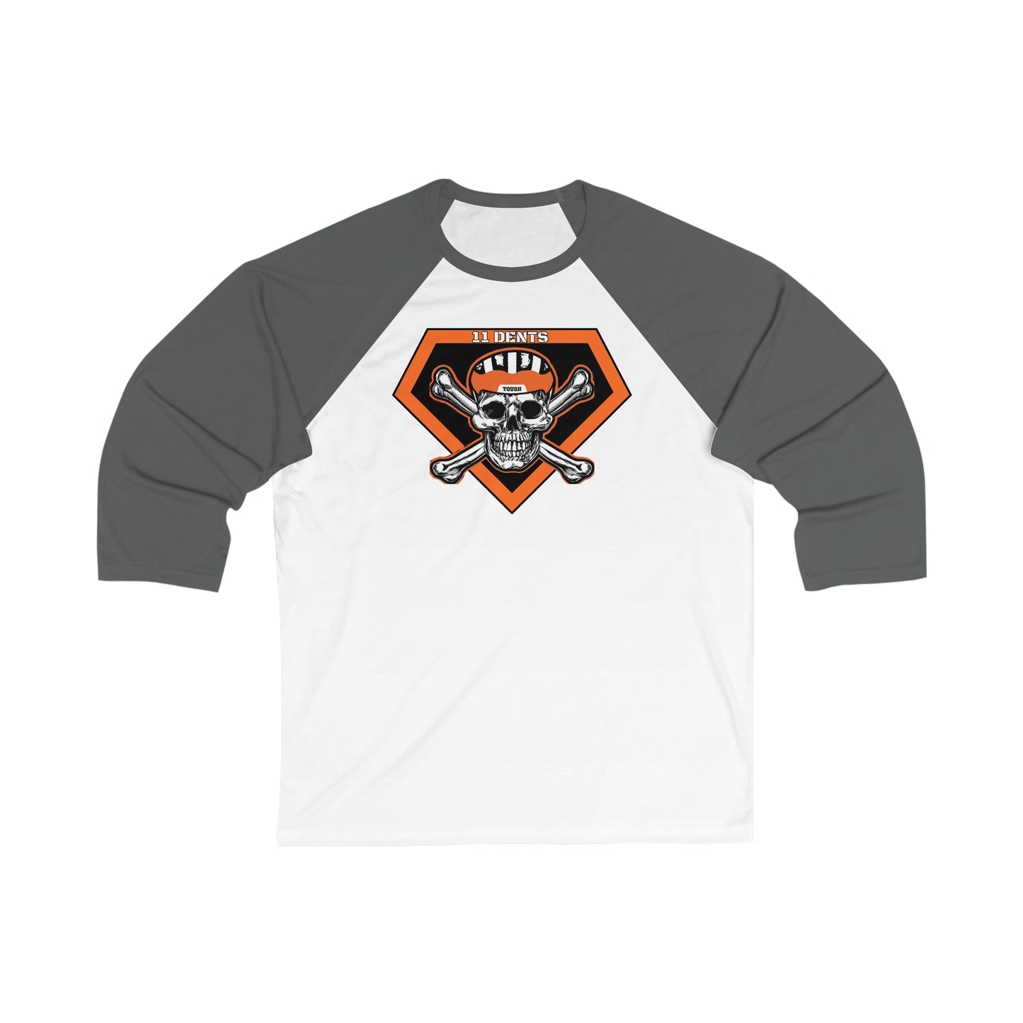 Super Skull Unisex 3\4 Sleeve Baseball Tee