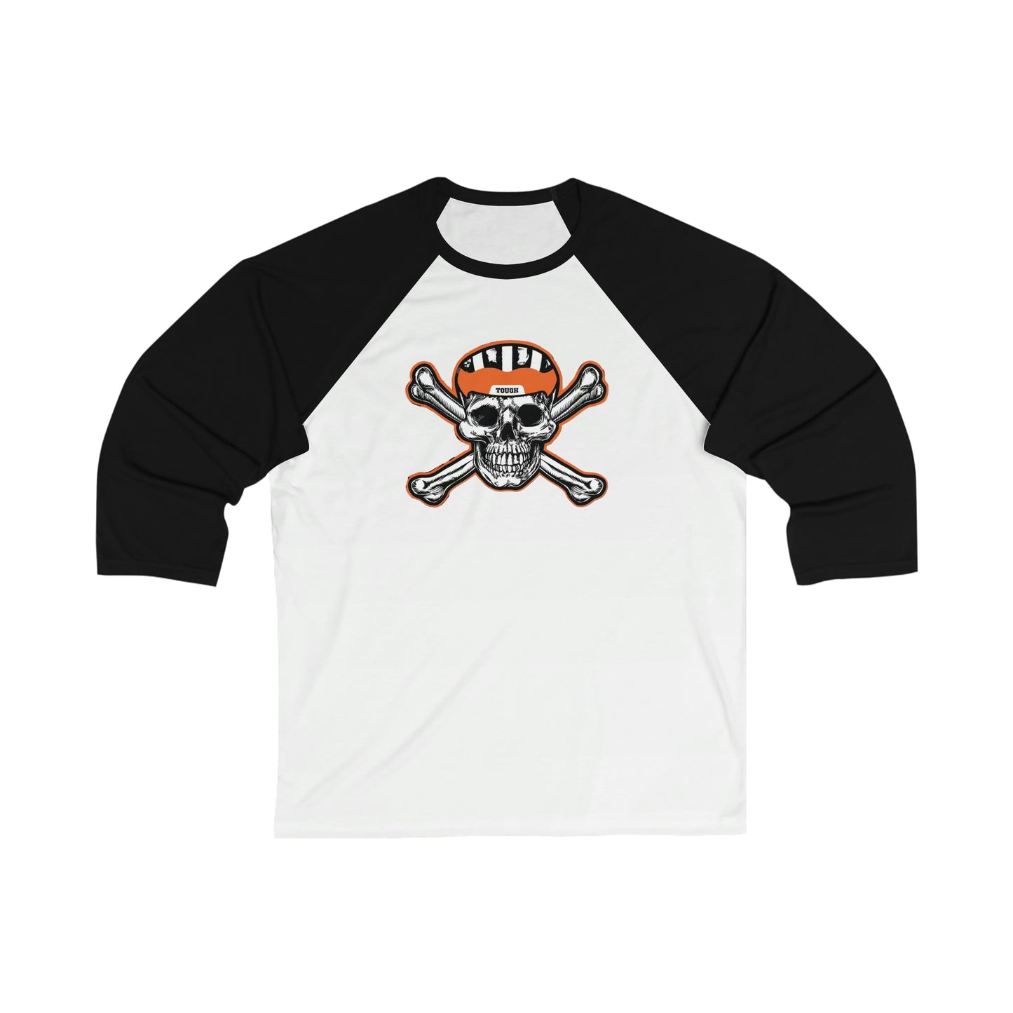 Skull Unisex 3\4 Sleeve Baseball Tee