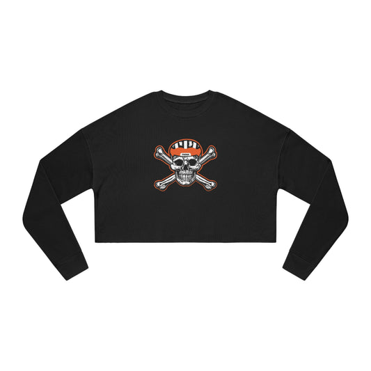 Women's Skull Cropped Sweatshirt